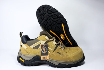 Zapato Cat Ocre Con Puntera